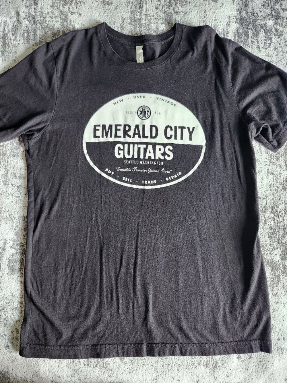 Emerald City Guitars Seattle Black Tshirt